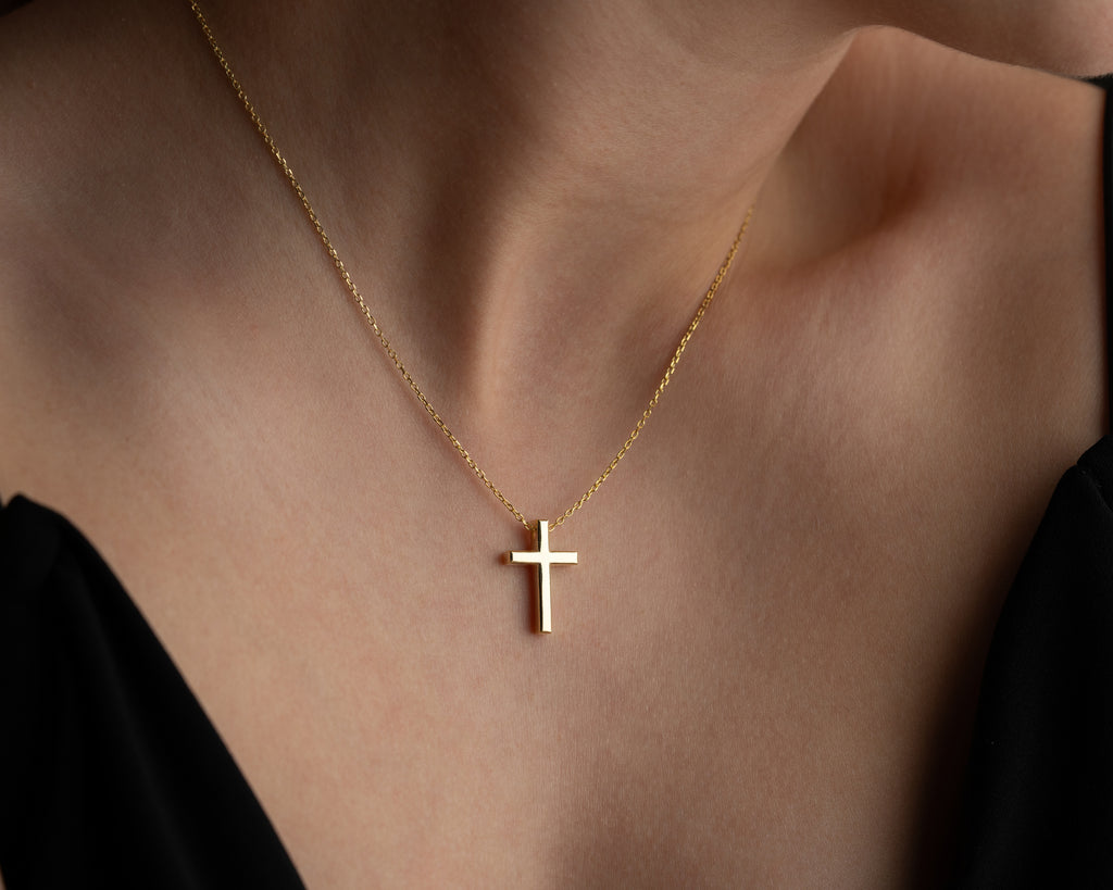 925 sterling silver cross pendant necklace, made to order