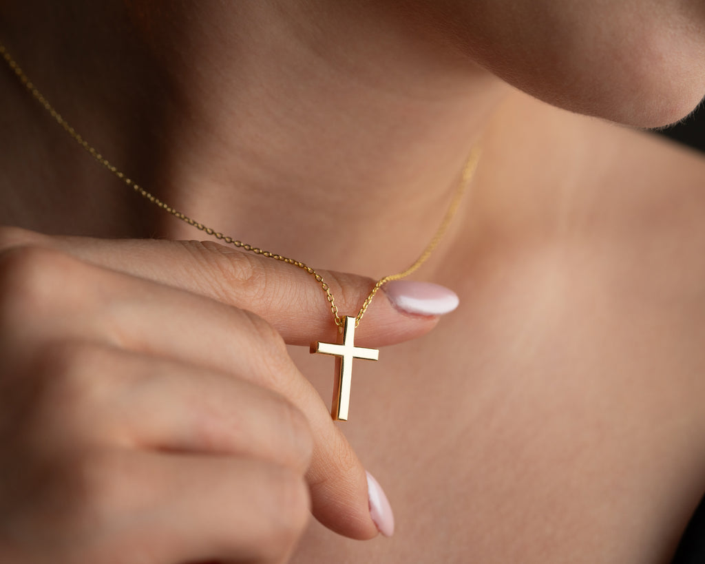 925 sterling silver cross pendant necklace, a personalized jewelry gift