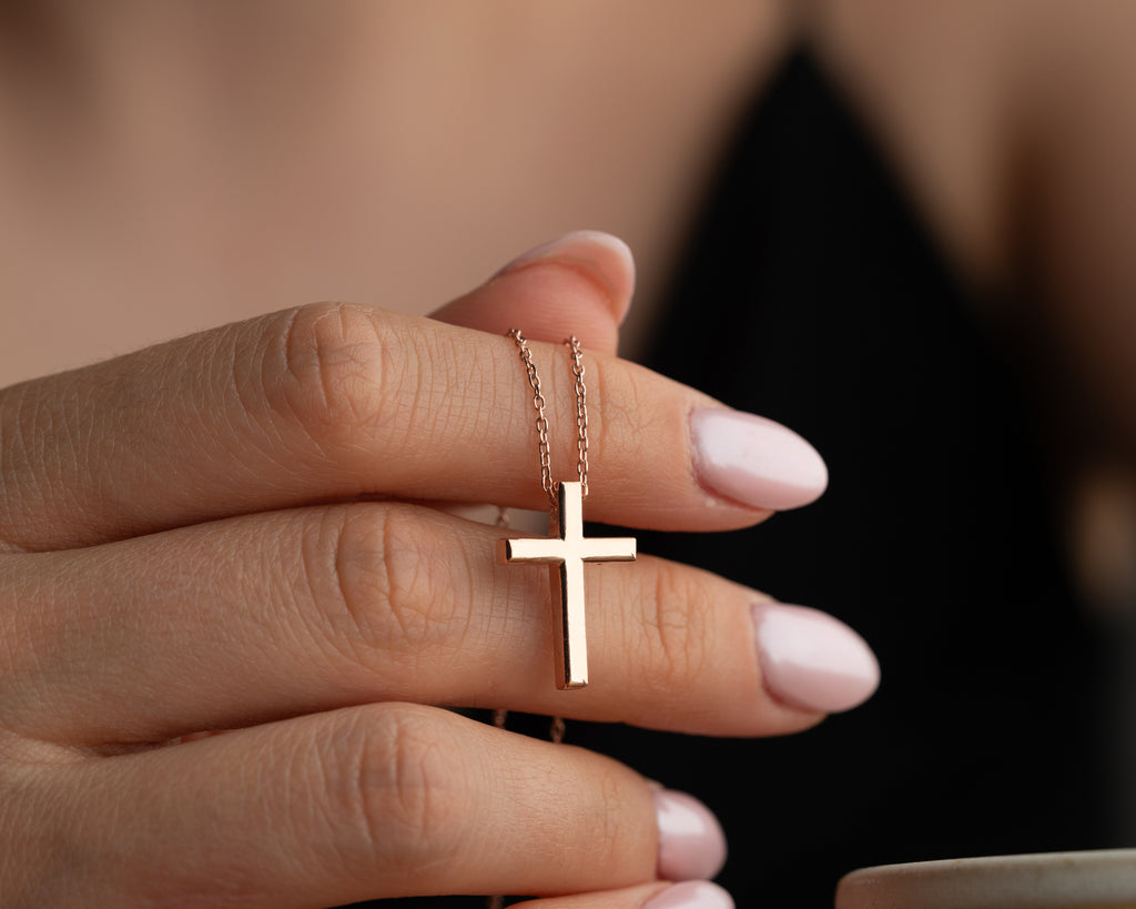 925 sterling silver cross pendant necklace, made to order