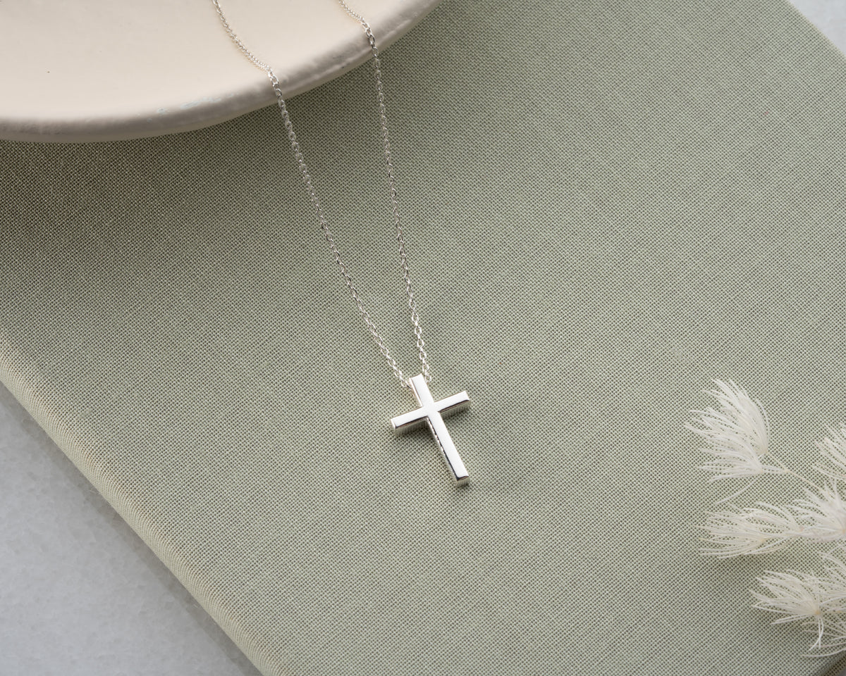 925 sterling silver cross pendant necklace, a personalized jewelry gift