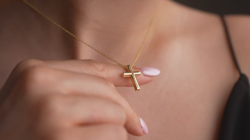 Video of Cross Pendant Necklace, handmade by Artizian