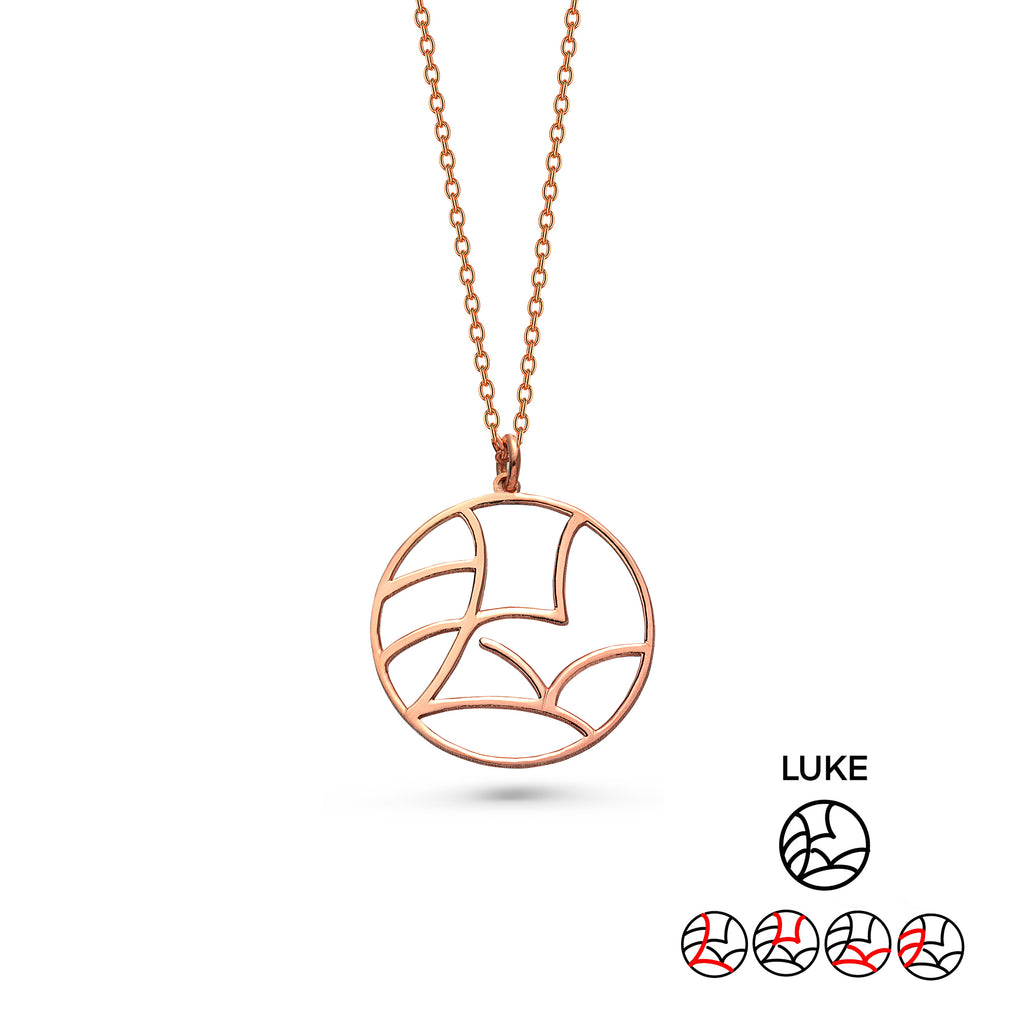 Custom name logo necklace, signature style pendant, handmade by Artizian